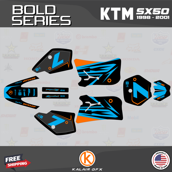Kalair GFX Graphics Kit for Ktm 50SX MINI SX50 (1998-2001) Bold Series