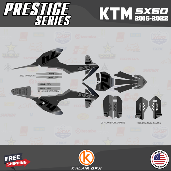 Kalair GFX Graphics Kit for Ktm 50SX MINI SX50 (2020-2023) Prestige Series