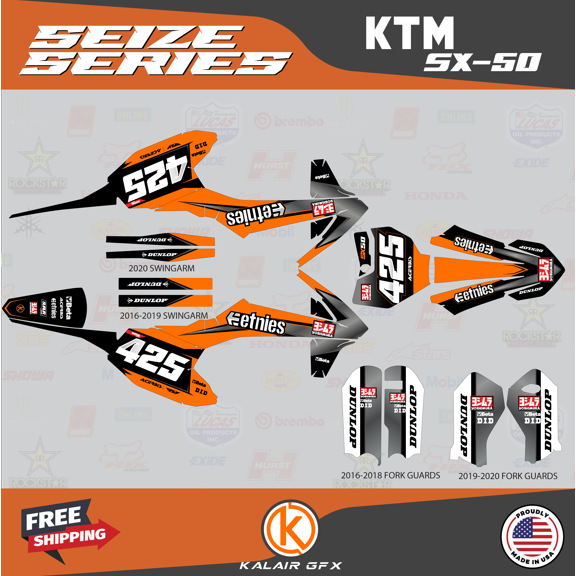 Kalair GFX Graphics Kit for Ktm 50SX MINI SX50 (2020-2023) Seize Series