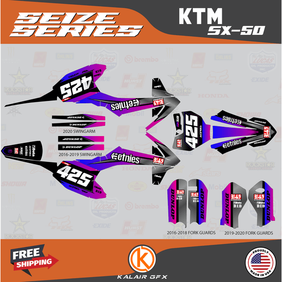 Kalair GFX Graphics Kit for Ktm 50SX MINI Seize Series