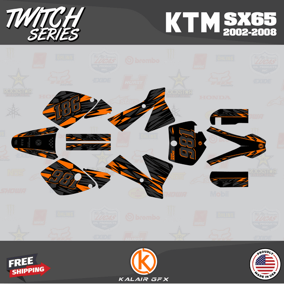 Kalair GFX Graphics Kit for Ktm 65SX (2002-2008) Twitch Series