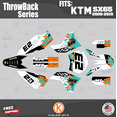 thumbnail image 1 of Kalair GFX Graphics Kit for Ktm 65SX SX65 (2009-2015) Throwback Series, 1 of 5