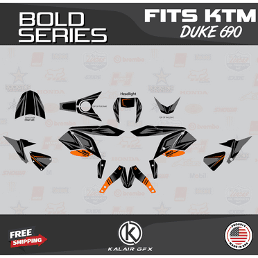Kalair GFX Graphics Kit for Ktm 690 DUKE (2012-2020) Bold Series