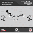thumbnail image 1 of Kalair GFX Graphics Kit for Ktm DUKE390 (2024) Scalper Series, 1 of 4