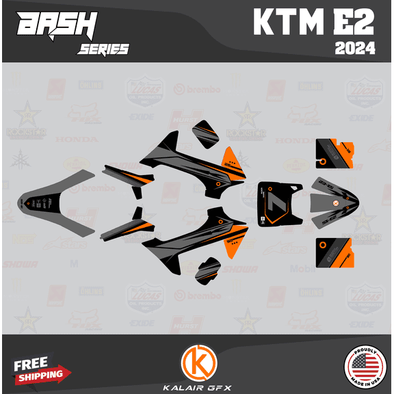 Kalair GFX Graphics Kit for Ktm ELECTRIC MINI SX-E2 (2024) Bash Series