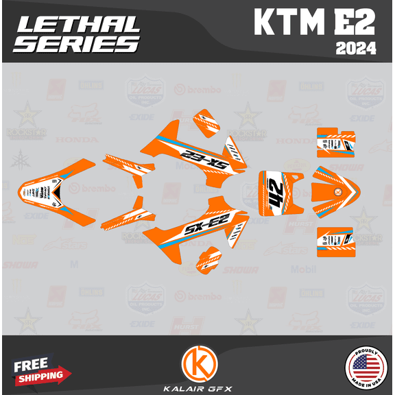 Kalair GFX Graphics Kit for Ktm ELECTRIC MINI SX-E2 (2024) Lethal Series