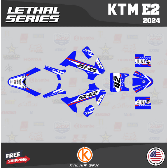 Kalair GFX Graphics Kit for Ktm ELECTRIC MINI SX-E2 (2024) Lethal Series