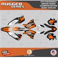 thumbnail image 1 of Kalair GFX Graphics Kit for Ktm Enduro 450EXC Champions Edition (2008-2011) Rugged Series, 1 of 5