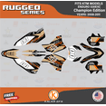 thumbnail image 1 of Kalair GFX Graphics Kit for Ktm Enduro 530 EXC Champions Edition (2008-2011) Rugged Series, 1 of 5