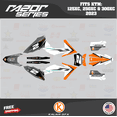 thumbnail image 1 of Kalair GFX Graphics Kit for Ktm KTM Enduro 2-Stroke 125XC,250XC and 300XC (2023) Razor Series, 1 of 5