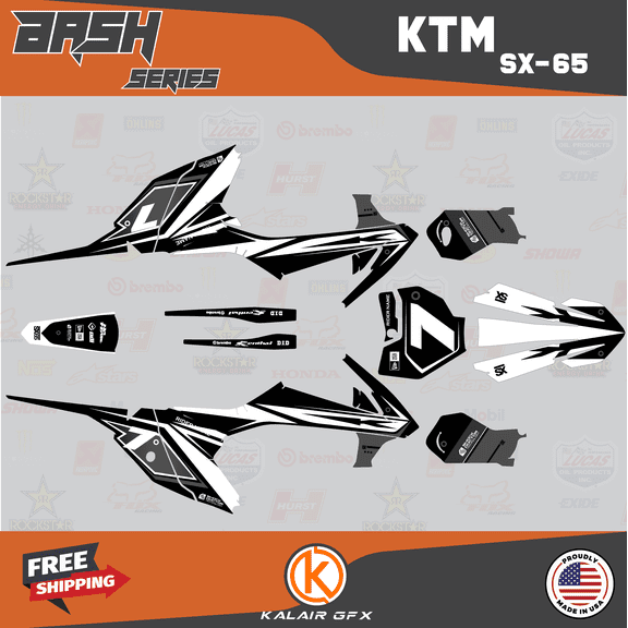 Kalair GFX Graphics Kit for Ktm SX65 (2016-2023) Bash Series