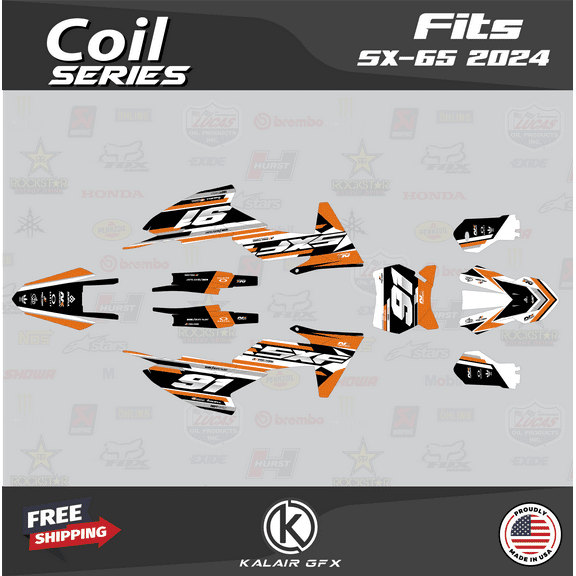 Kalair GFX Graphics Kit for Ktm SX65 65SX (2024) Coil Series