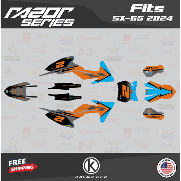 Kalair GFX Graphics Kit for Ktm SX65 65SX (2024) Razor Series