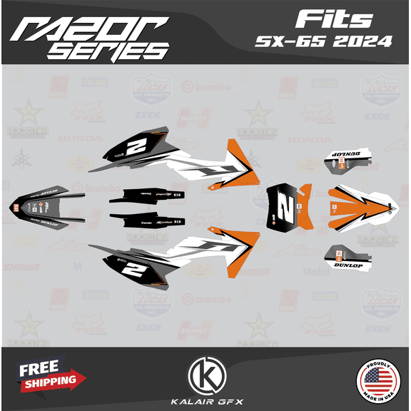 Kalair GFX Graphics Kit for Ktm SX65 65SX (2024) Razor Series