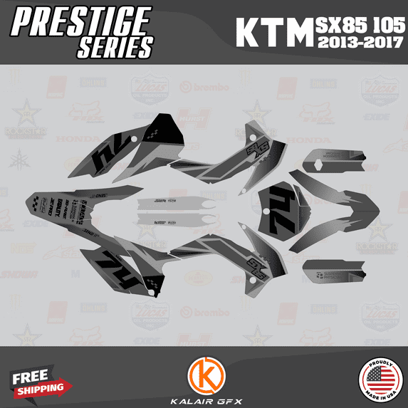 Kalair GFX Graphics Kit for Ktm SX85 SX105 (2015-2017) Prestige Series