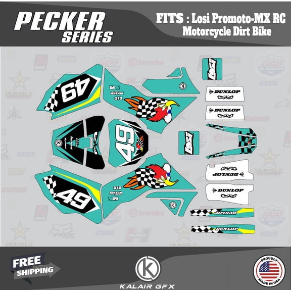 Kalair GFX Graphics Kit for Losi PROMOTO RC (All Years) Pecker Series