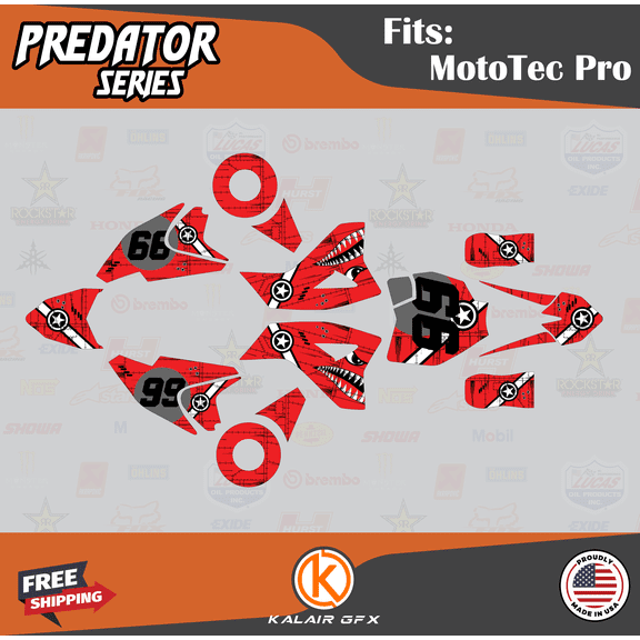 Kalair GFX Graphics Kit for Mototec 36V PRO (All Years) Predator Series