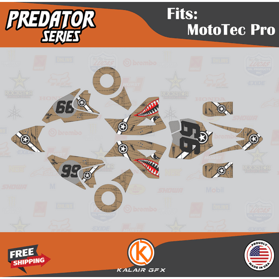 Kalair GFX Graphics Kit for Mototec 36V PRO (All Years) Predator Series
