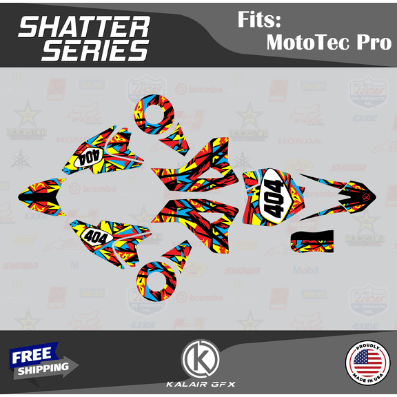 Kalair GFX Graphics Kit for Mototec 36V PRO (All Years) Shatter Series