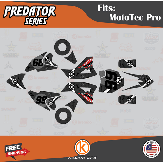Kalair GFX Graphics Kit for Mototec 48V-PRO (All Years) Predator Series