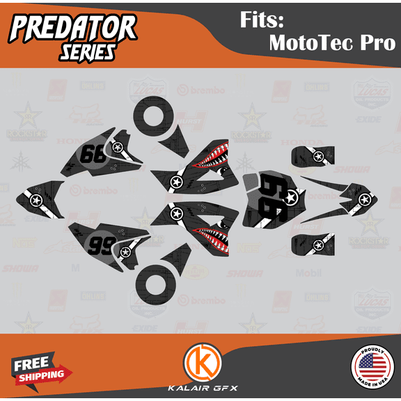 Kalair GFX Graphics Kit for Mototec 48V-PRO (All Years) Predator Series