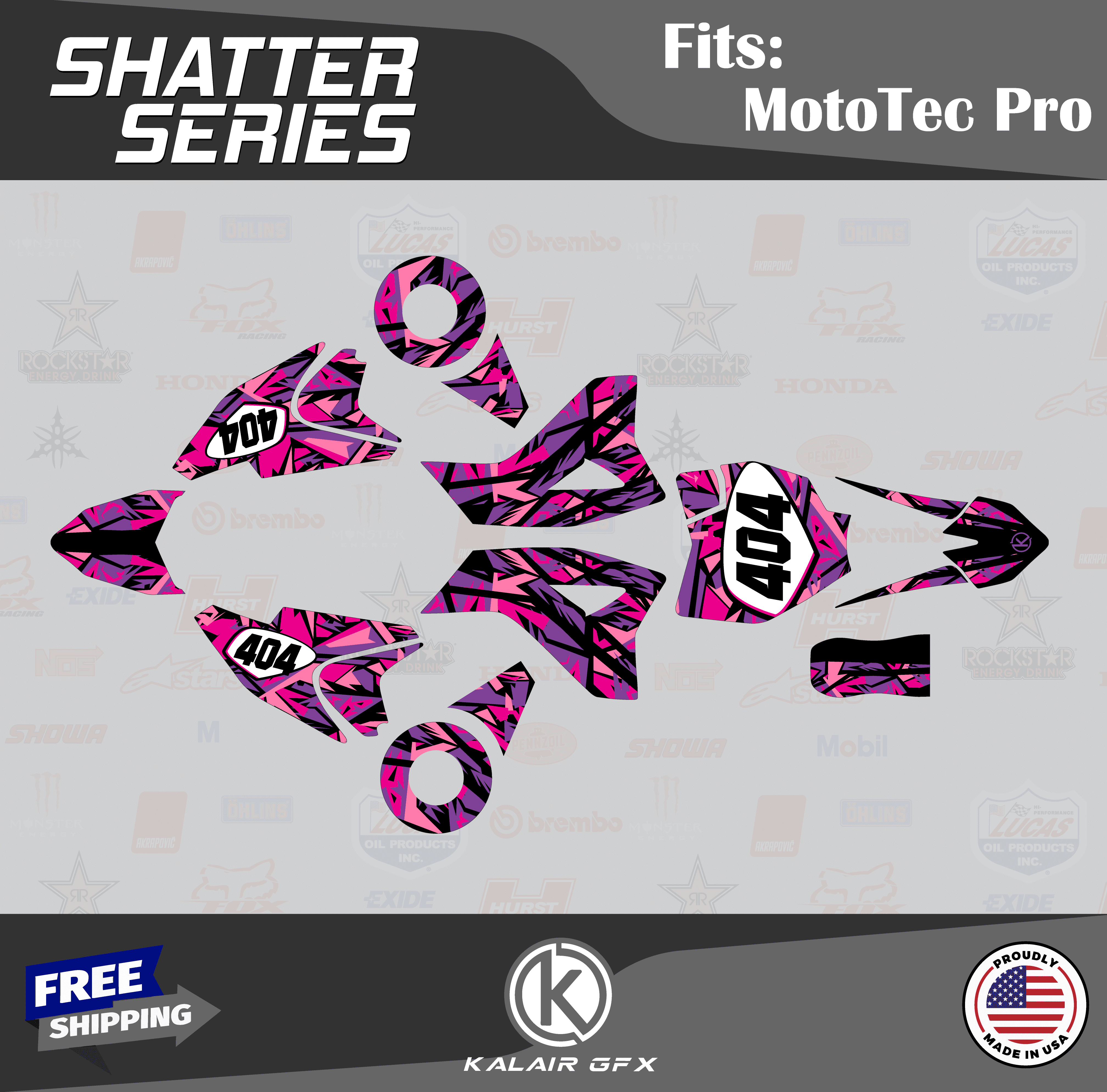 Shatter Upgrade Kit Kalair GFX Graphics Kit for Mototec 48V-PRO (All Years) Shatter Series ...