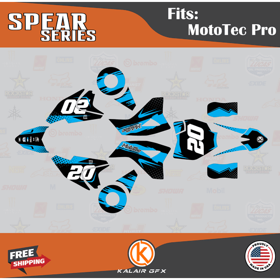 Kalair GFX Graphics Kit for Mototec 48V-PRO (All Years) Spear Series
