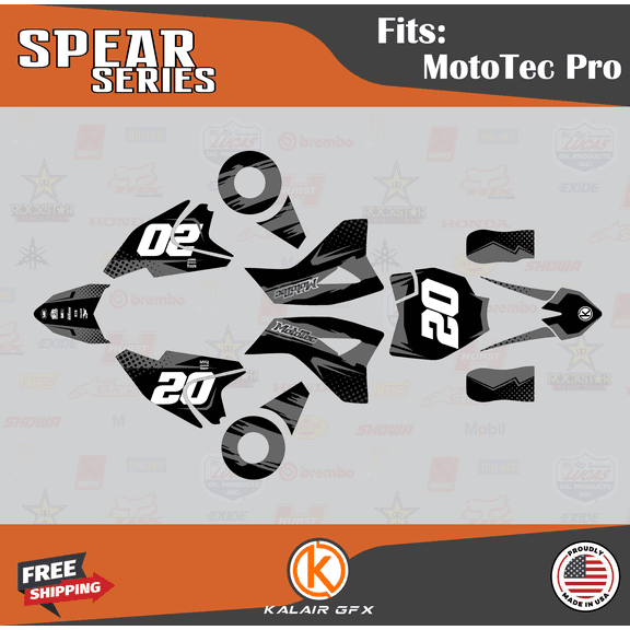 Kalair GFX Graphics Kit for Mototec 48V-PRO (All Years) Spear Series