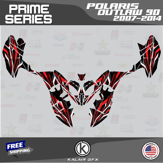 Kalair GFX Graphics Kit for Polaris OUTLAW90 (2007-2014) Prime Series