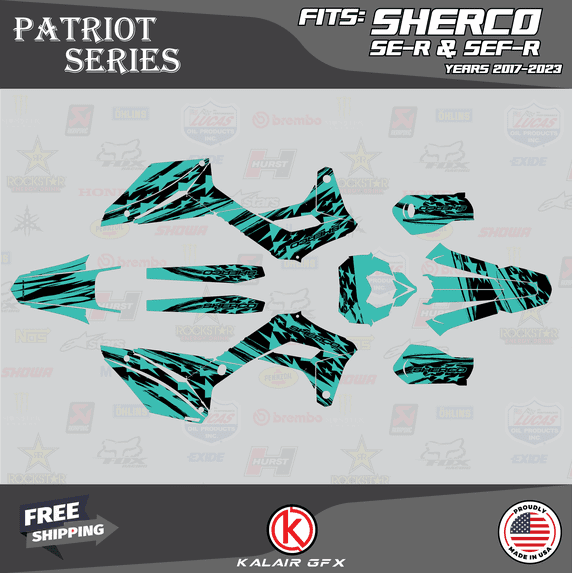 Kalair GFX Graphics Kit for Sherco 4-Stroke 300SEF-R (2017-2024) Patriot Series
