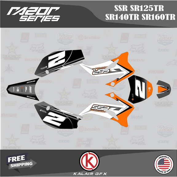 Kalair GFX Graphics Kit for Ssr SR125TR (2021) Razor Series