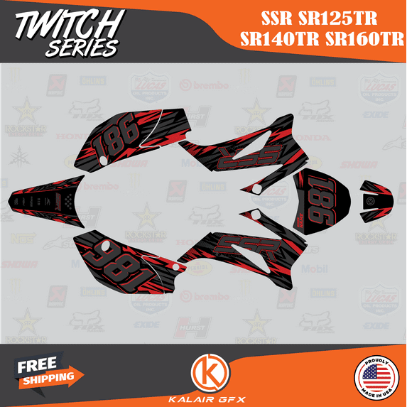 Kalair GFX Graphics Kit for Ssr SR140TR (2021) Twitch Series