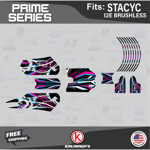 Kalair GFX Graphics Kit for Stacyc 12E BRUSHLESS (All Years) Prime Series