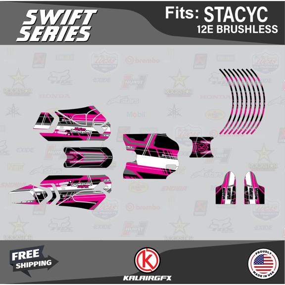 Kalair GFX Graphics Kit for Stacyc 12E BRUSHLESS (All Years) Swift Series