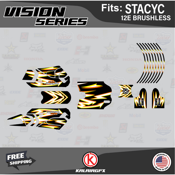 Kalair GFX Graphics Kit for Stacyc 12E BRUSHLESS (All Years) Vision Series