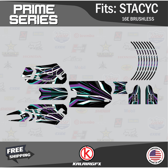 Kalair GFX Graphics Kit for Stacyc 16E BRUSHLESS (All Years) Prime Series