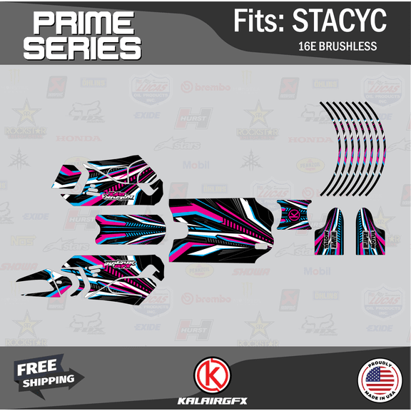 Kalair GFX Graphics Kit for Stacyc 16E BRUSHLESS (All Years) Prime Series