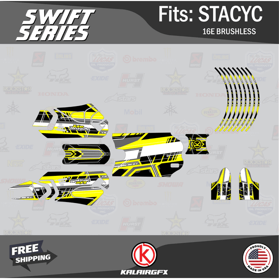 Kalair GFX Graphics Kit for Stacyc 16E BRUSHLESS (All Years) Swift Series