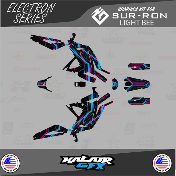 Kalair GFX Graphics Kit for Stark Future-Varg Electric Dirt Bike (All Years) Split Series