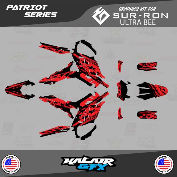Kalair GFX Graphics Kit for Sur-ron Ultra Bee Patriot Series