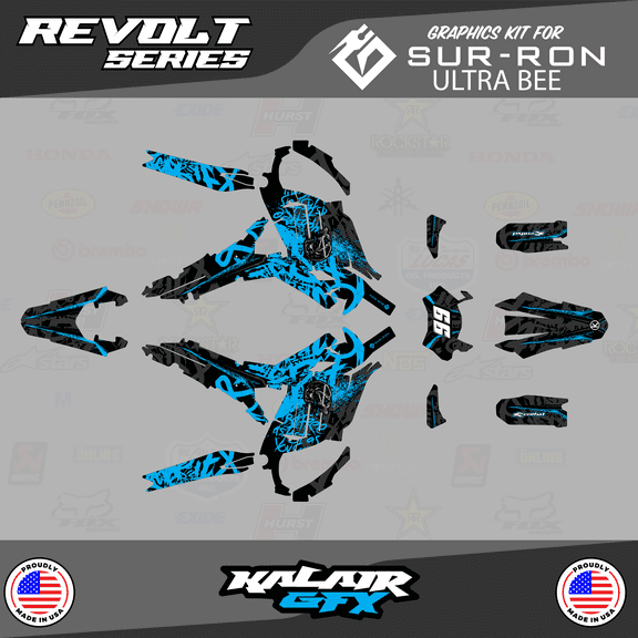 Kalair GFX Graphics Kit for Sur-ron Ultra Bee Revolt Series