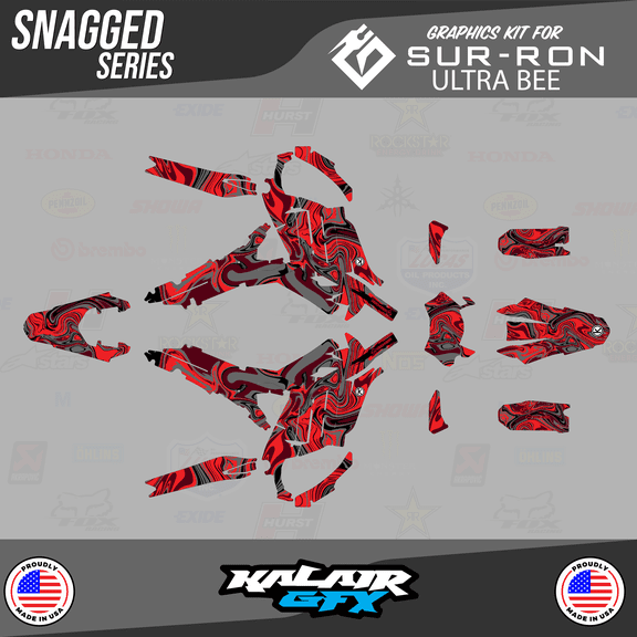 Kalair GFX Graphics Kit for Sur-ron Ultra Bee Snagged Series