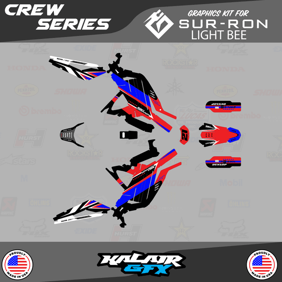 Kalair GFX Graphics Kit for Surron LIGHT BEE (All Years) Crew Series