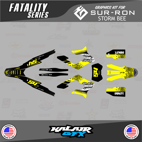 Kalair GFX Graphics Kit for Surron STORM BEE (All Years) Fatality Series