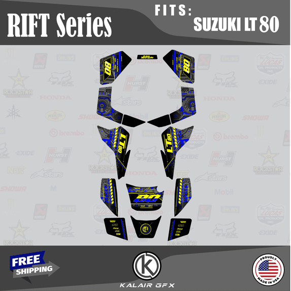 Kalair GFX Graphics Kit for Suzuki ATV LT80 (All Years) Rift Series