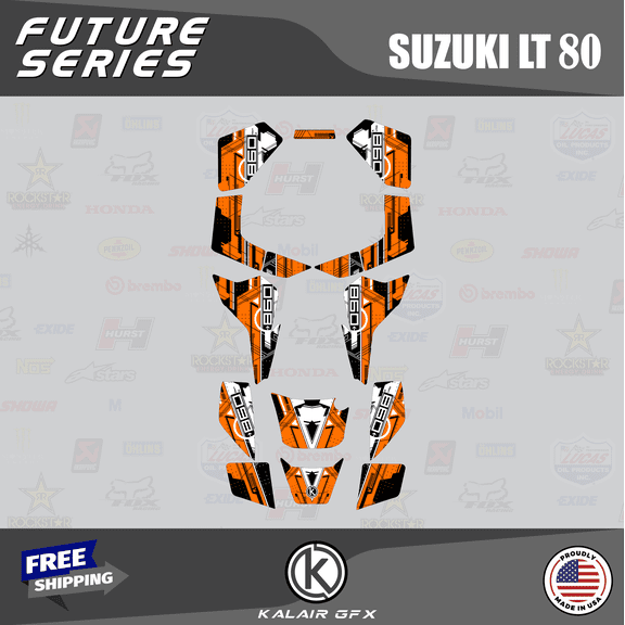 Kalair GFX Graphics Kit for Suzuki ATV LT80 LTZ80 (All Years) Future Series