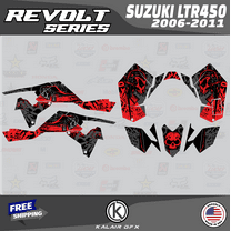 Kalair GFX Graphics Kit for Suzuki ATV LTR 450 (2006-2011) Revolt Series
