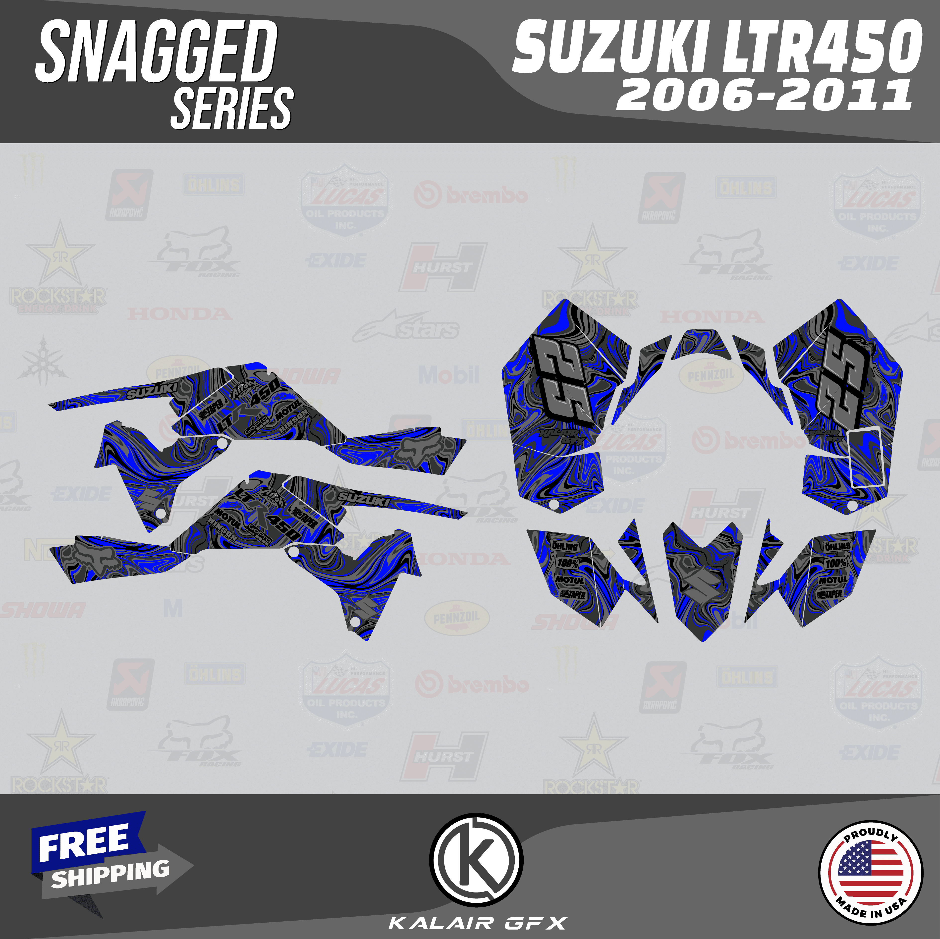 Kit déco Quad SUZUKI LTR / LTZ / LT BOX séries 50 80 90 400 450 500
