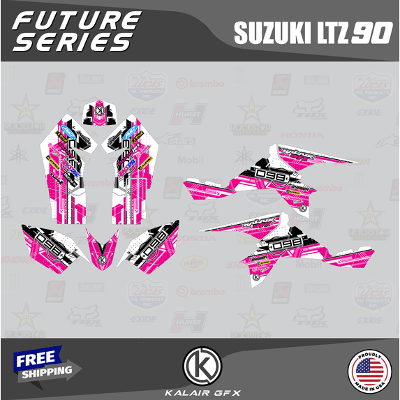 Kalair GFX Graphics Kit for Suzuki ATV LTZ 90 (All Years) Future Series