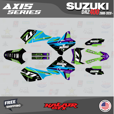 Kalair GFX Graphics Kit for Suzuki DRZ400SM (2001-2023) Axis Series